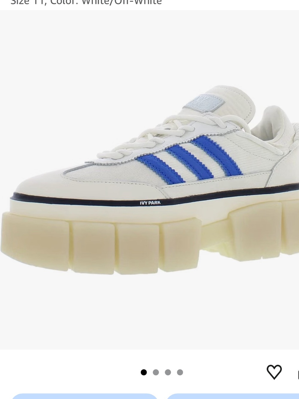 ADIDAS IVY PARK Chunky-Soled Sneakers Lug Sole
Signature Heel Rope Detail SZ 8